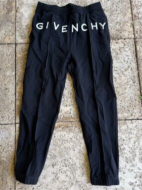 Givenchy Black Logo Joggers size XL